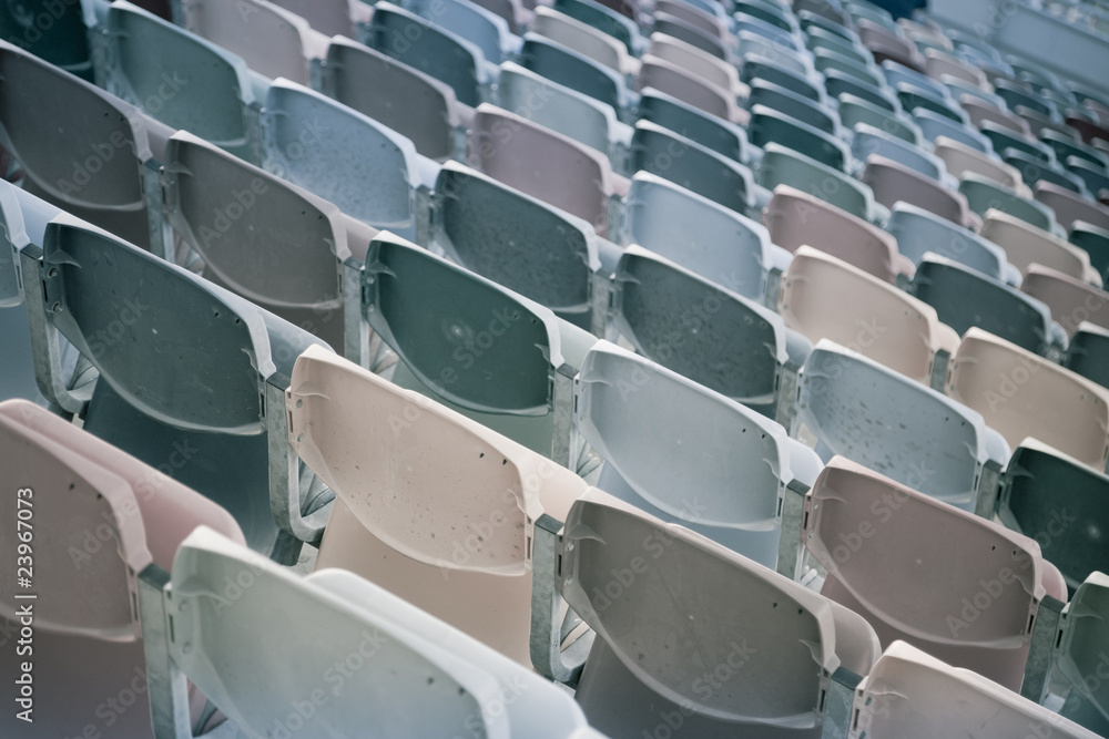 Fototapeta premium Retro Stadium Seats
