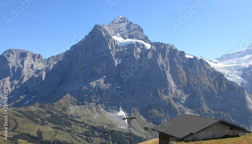 scenic view of Swiss Alps of Jungfrau region  Switzerland