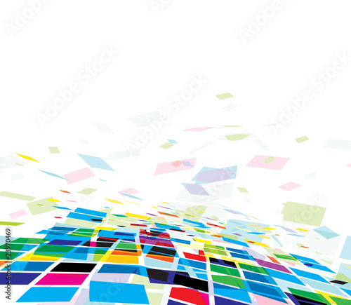 abstract mosaic composition