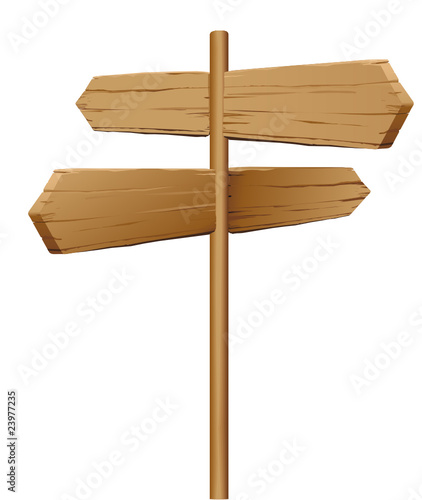 4 Wegweiser aus Holz
