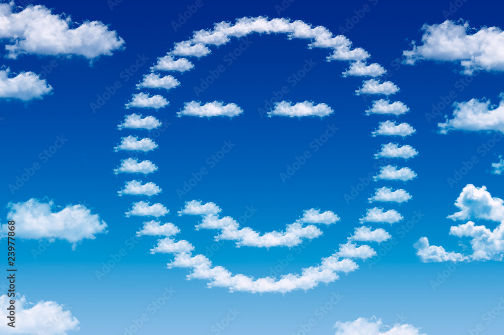 Obraz premium Smile Emotion from Clouds