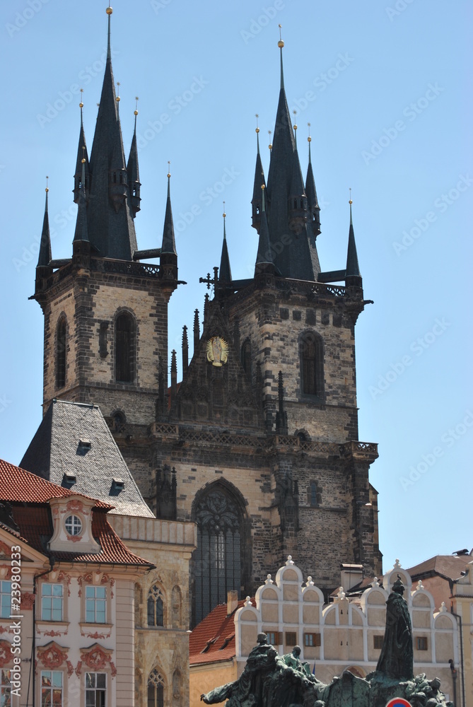The Church of Our Lady before Týn in Old Town square, Prague