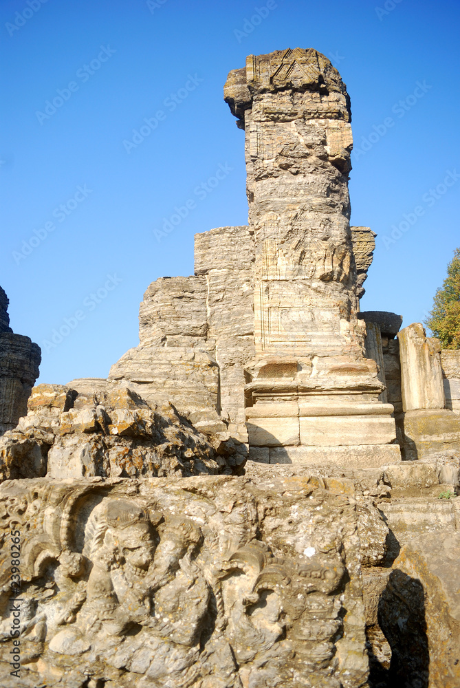 Hindu temple ruins, Avantipur, Kashmir, India