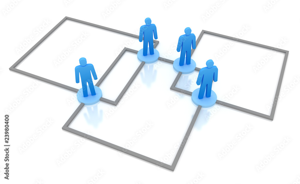 Business Network Concept. Isolated on white 3d concept. Business Network Concept. Isolated on white 3d concept.