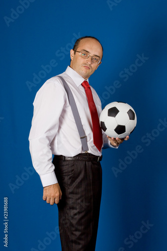 Business with soccer ball (football)