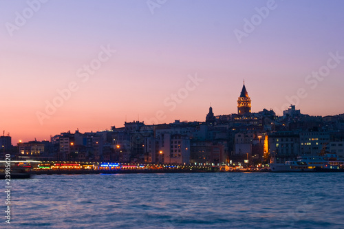 Photography Golden Horn mit Galata Turm, Istanbul, Türkei