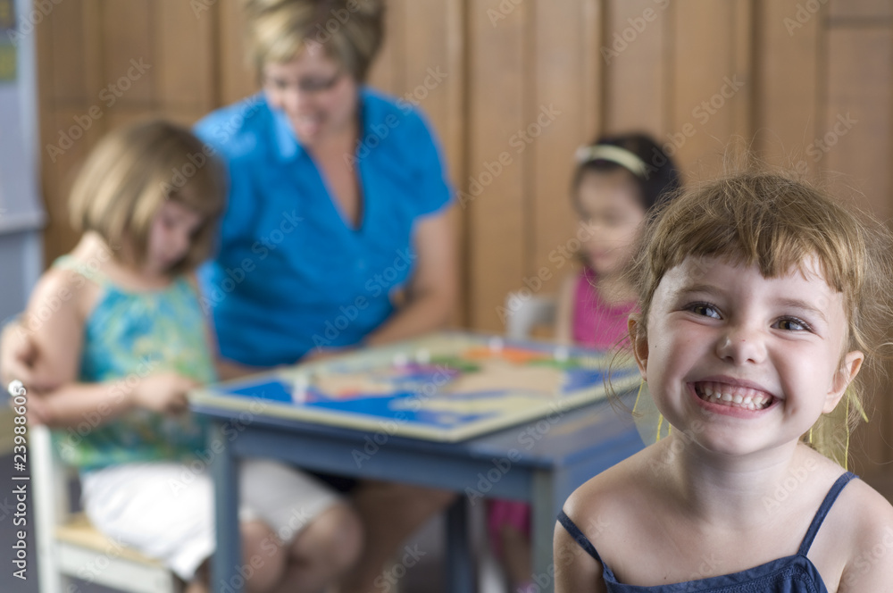 Fototapeta premium Preschool children