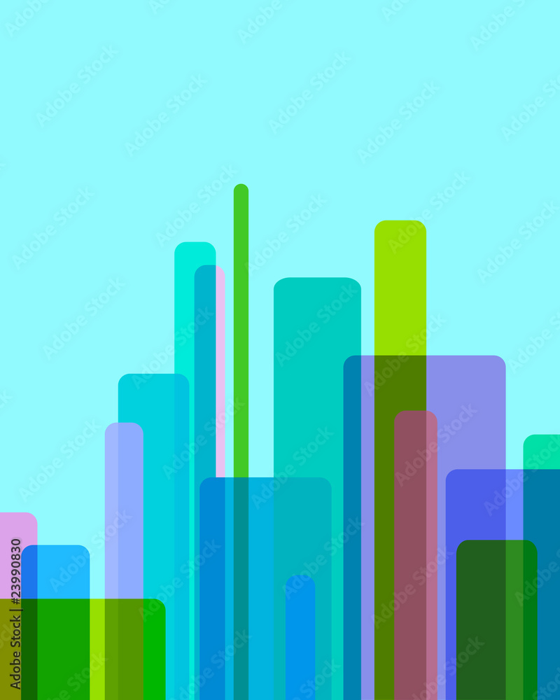 Abstract vector background (stilysed sityscape)