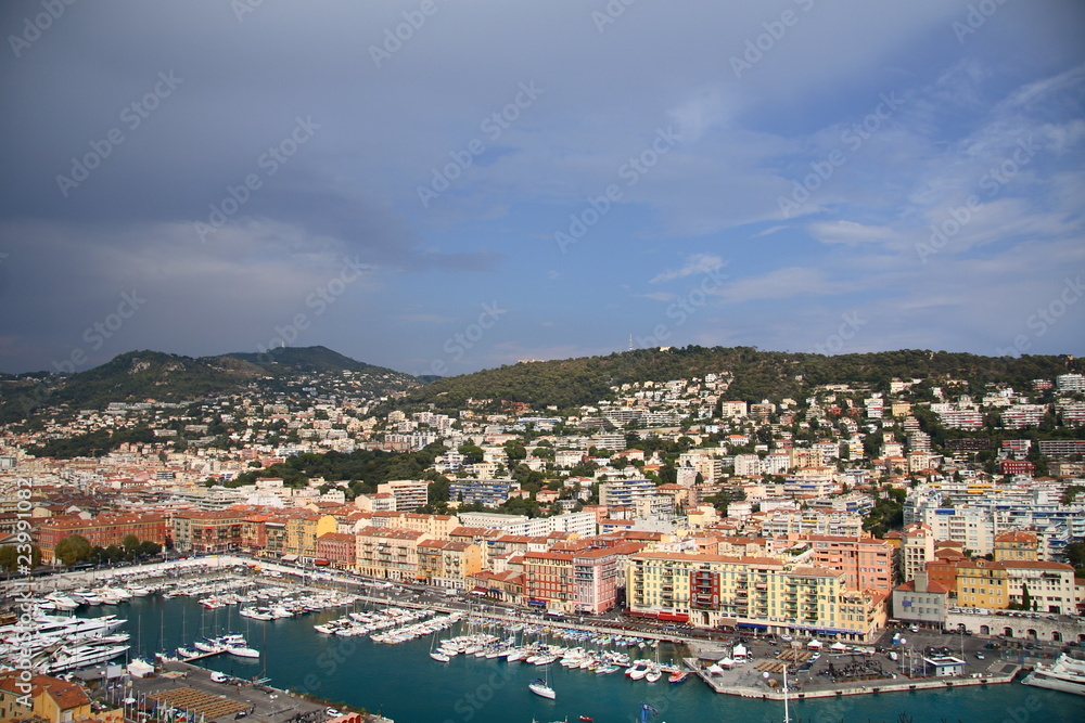 Port de Nice, vue du ciel
