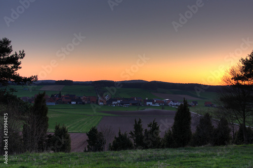 Abendstimmung im Waldecker Land photo