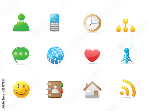 internet social icon set
