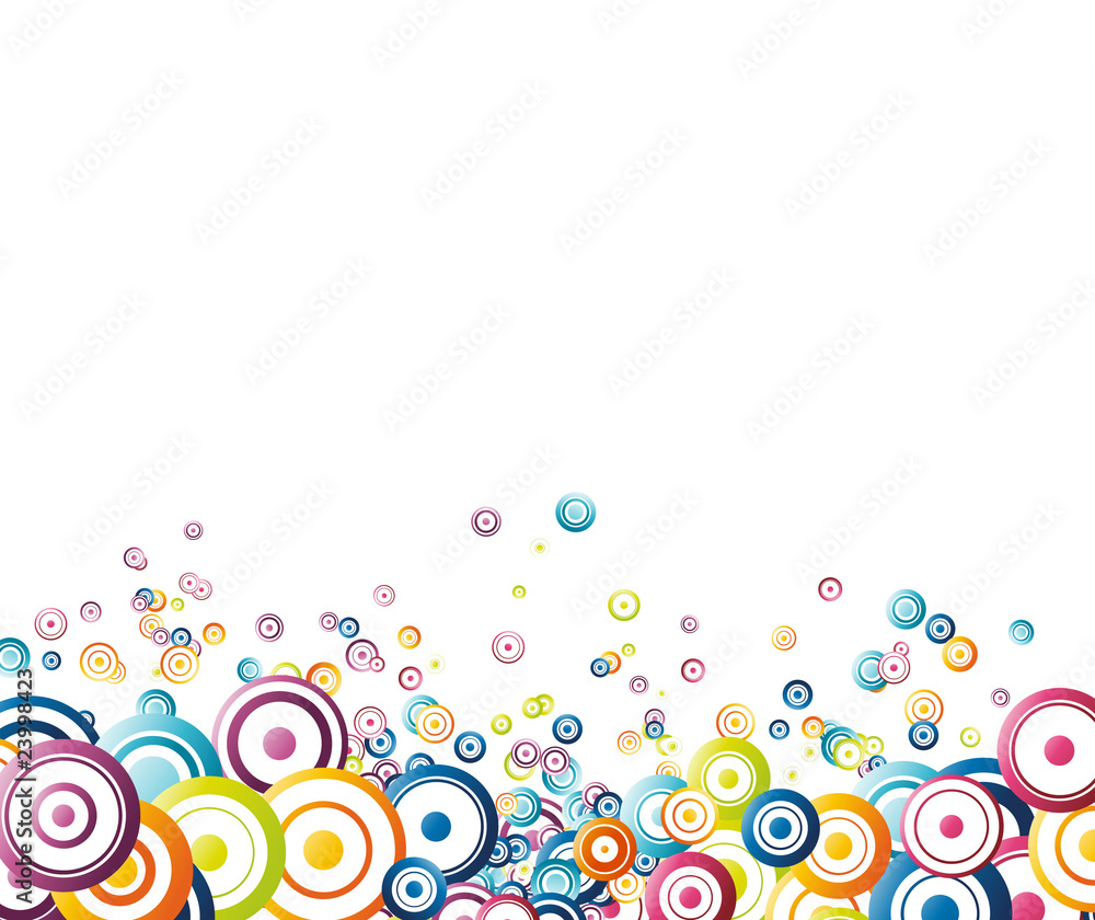 Rainbow colorful background made of circles Rainbow colorful background made of circles