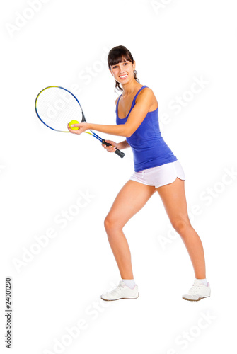 Tennis player young girl © Anton Gvozdikov