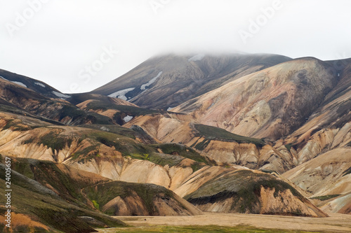 The colorful mountains of Landmannalaugar