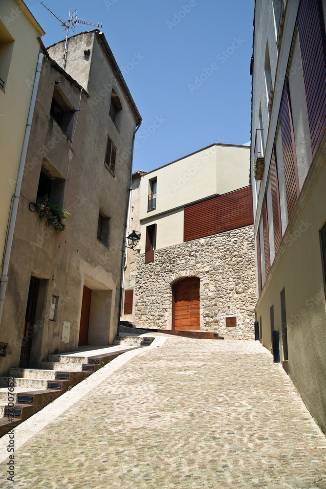 The old medievil town of Besalu, in Catalonia, Spain.