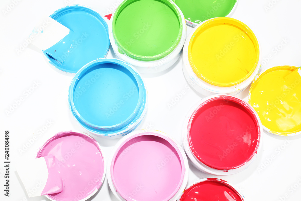 Paint bucket colorful Paint bucket colorful