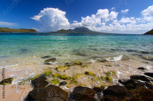 The beach at Major s Bay on the Caribbean island of St Kitts.