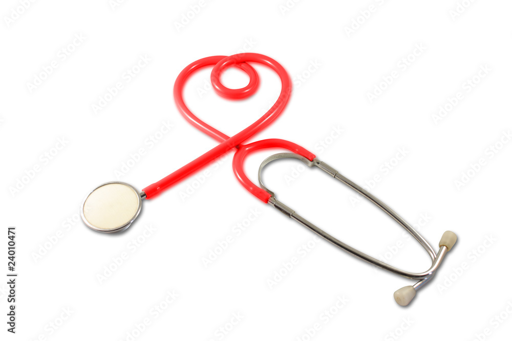 Stethoscope in Heart Shape Stethoscope in Heart Shape