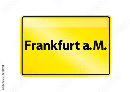 Ortsschild Frankfurt