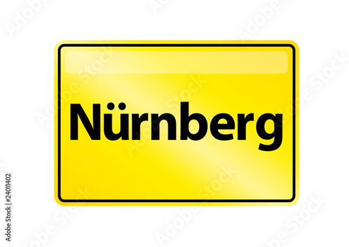 Ortsschild Nürnberg