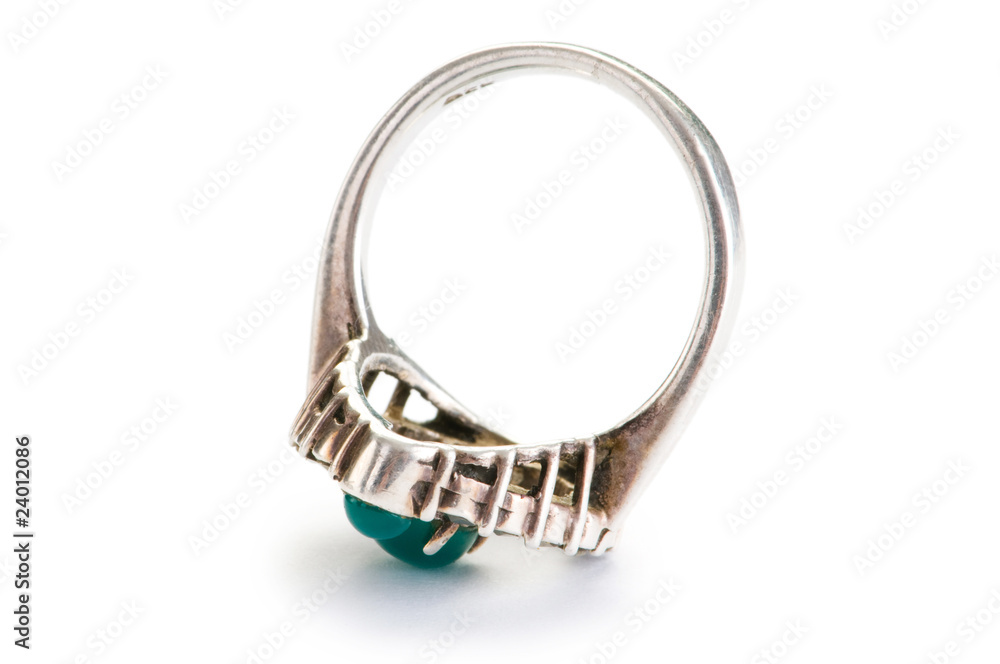 Jewellery ring isolated on the white background Jewellery ring isolated on the white background