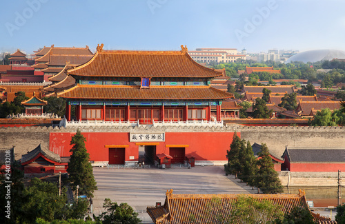 Impressive Chinese architecture.The Forbidden City