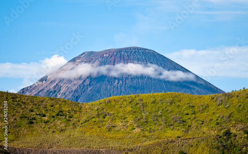 Smoking volcano, Indonesia photo