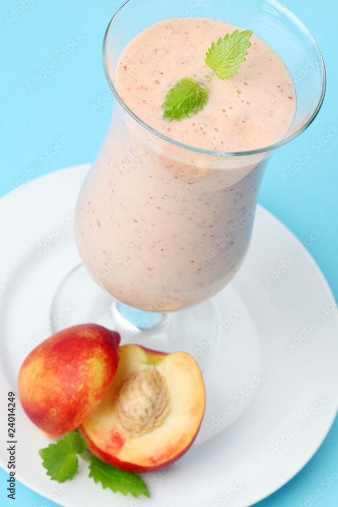 Nectarine milk shake Nectarine milk shake