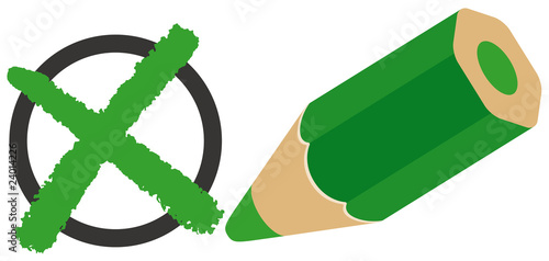 Questionnaire Check box Green