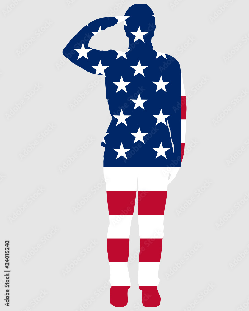 Obraz premium Amerikanischer Salut