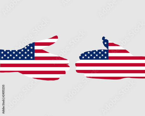 Hand reichen in Amerika