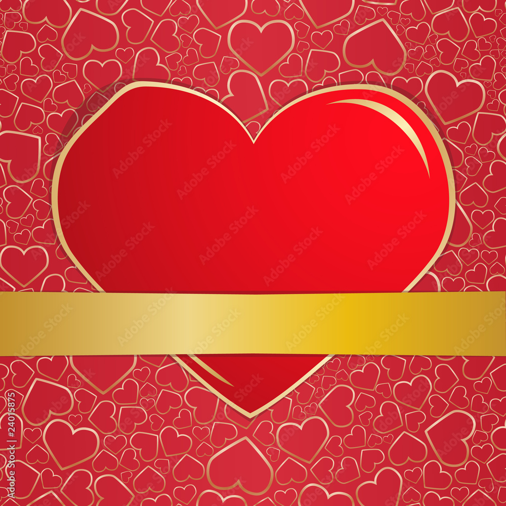 Invitation card on wedding