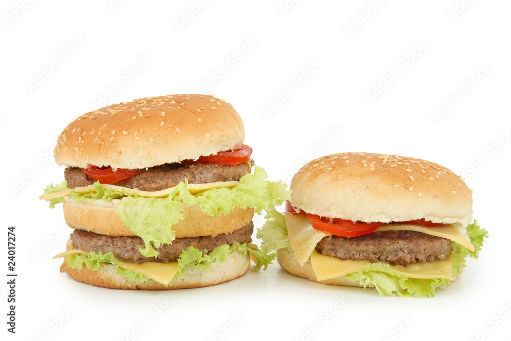 big hamburger sur fond blanc big hamburger sur fond blanc