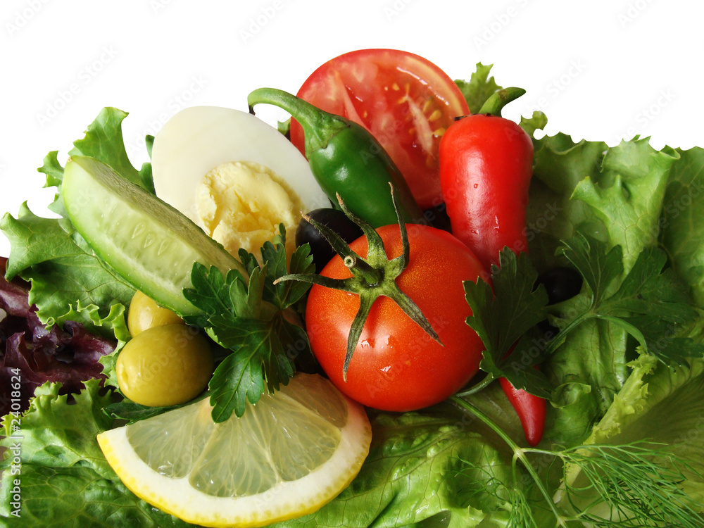 vegetables isolated on white vegetables isolated on white