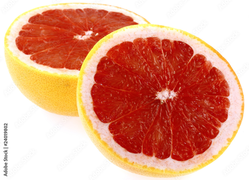 pomelo rose, fond blanc pomelo rose, fond blanc