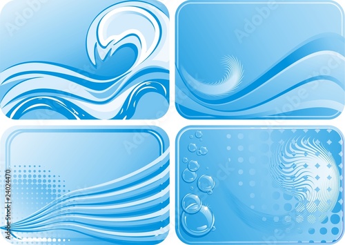 Onde e Acqua Astratte-Abstract Water and Waves-Vector