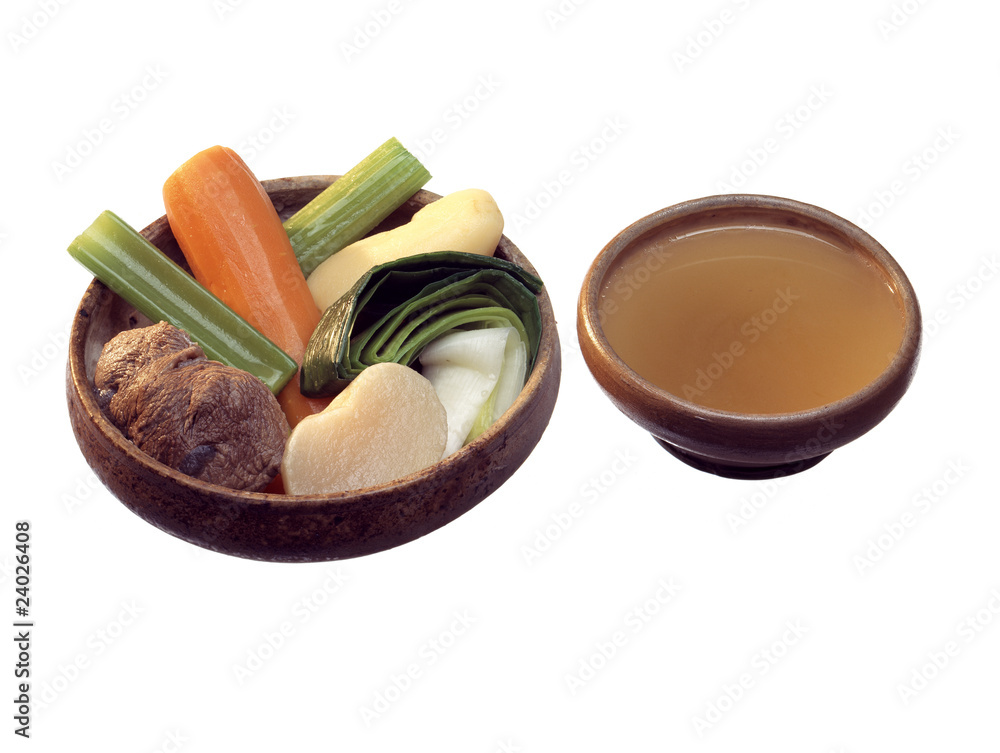 potaufeu et son bouillon Stock Photo Adobe Stock