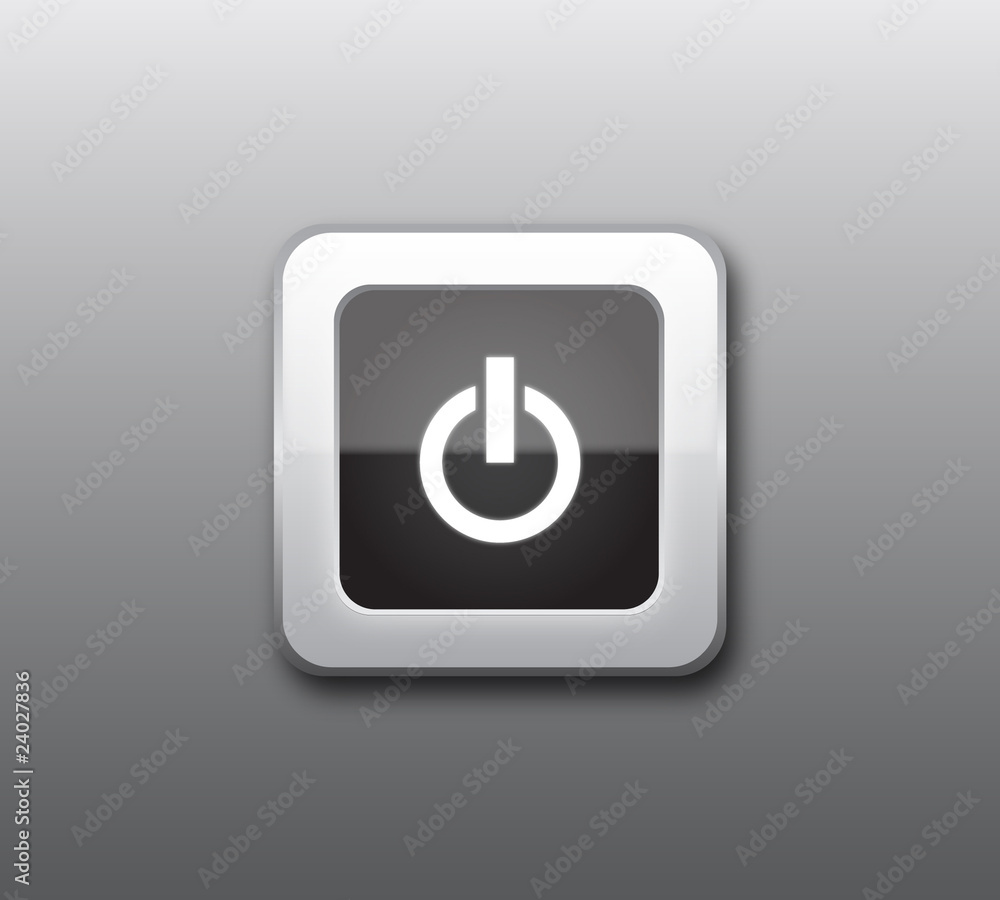 Black power button vector Black power button vector