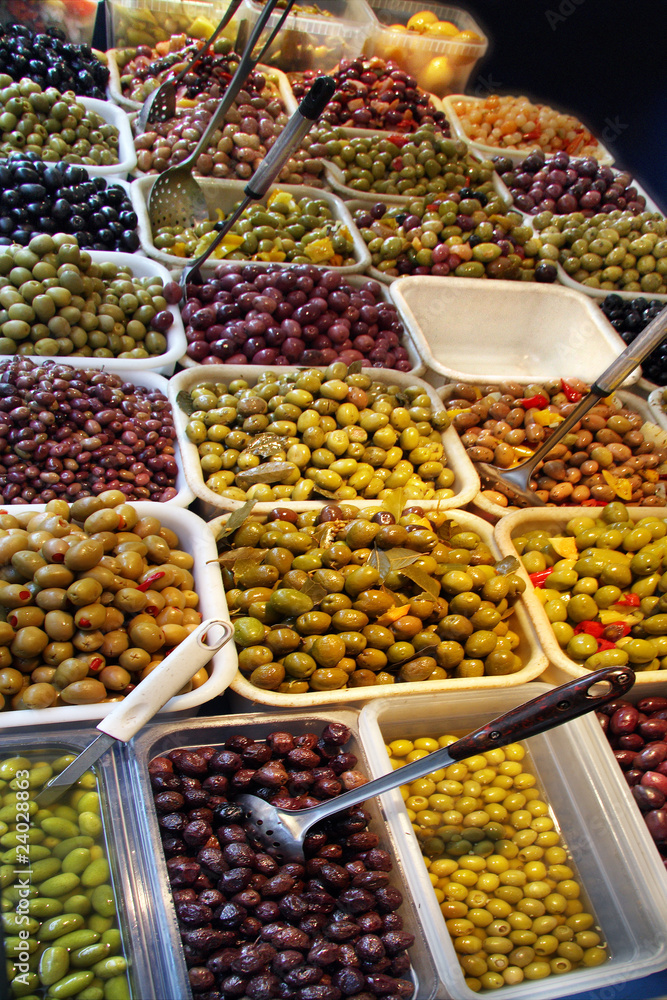 Étal d'olives