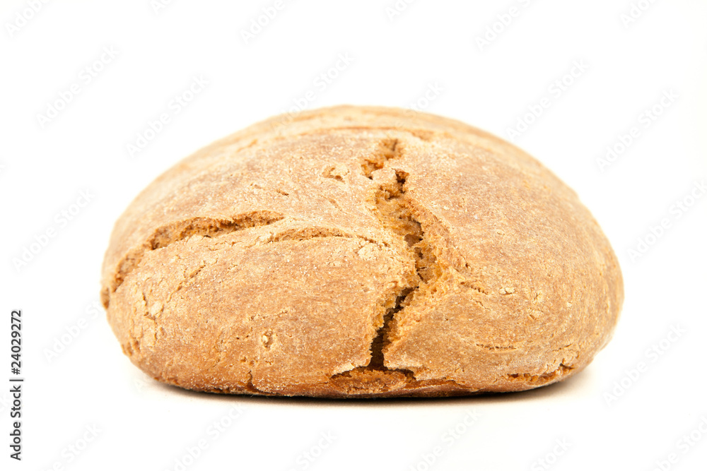 long loaf of hot whole rye kosher bread isolated on white long loaf of hot whole rye kosher bread isolated on white