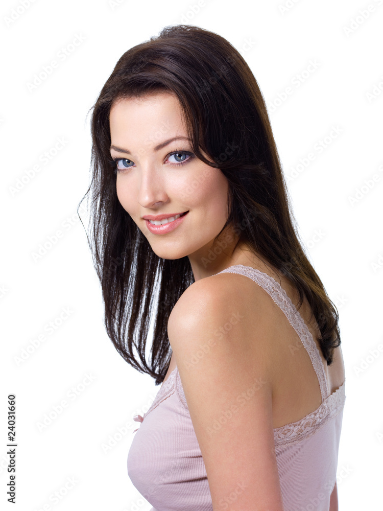 Woman with expressive look and charmiing smile Woman with expressive look and charmiing smile