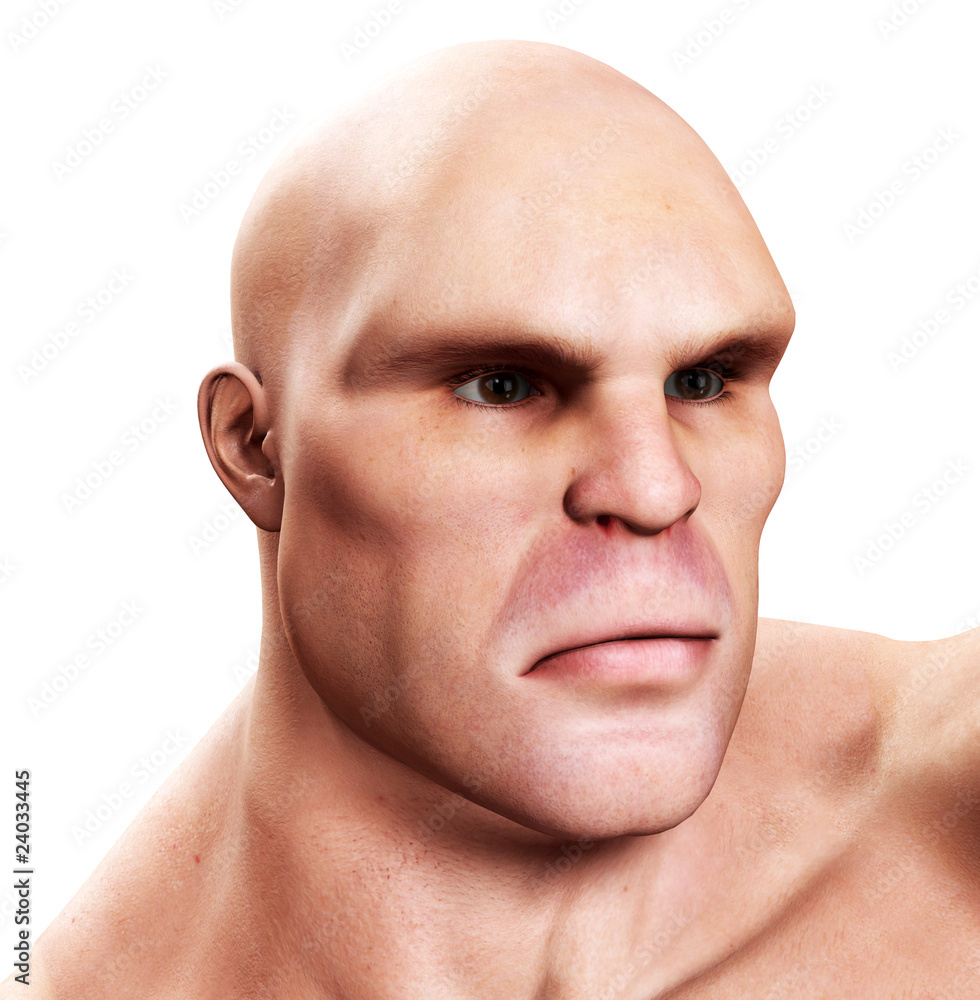 Fototapeta premium Strong Mans Face