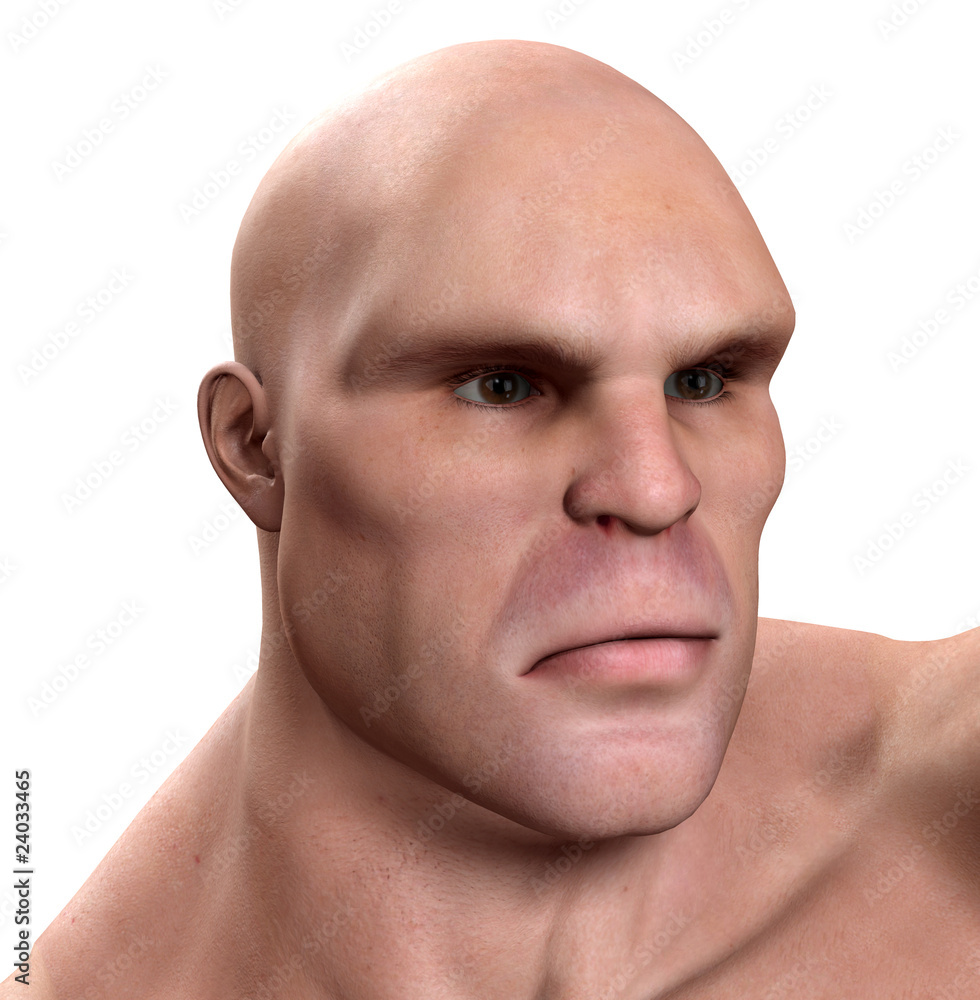 Fototapeta premium Strong Mans Face