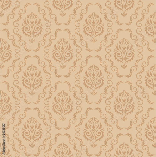 Seamless background from a floral ornament