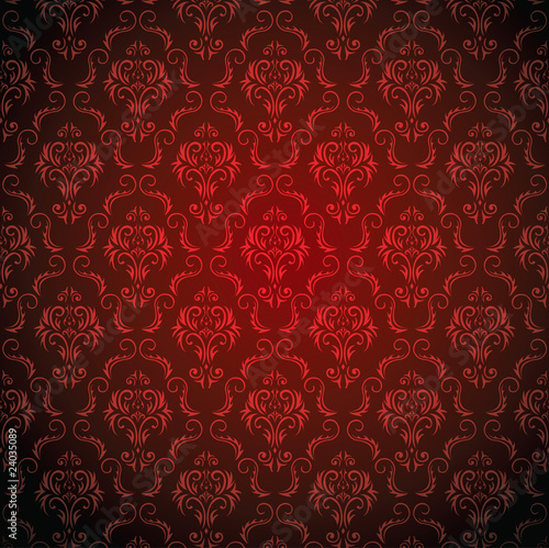 Seamless Damask wallpaper