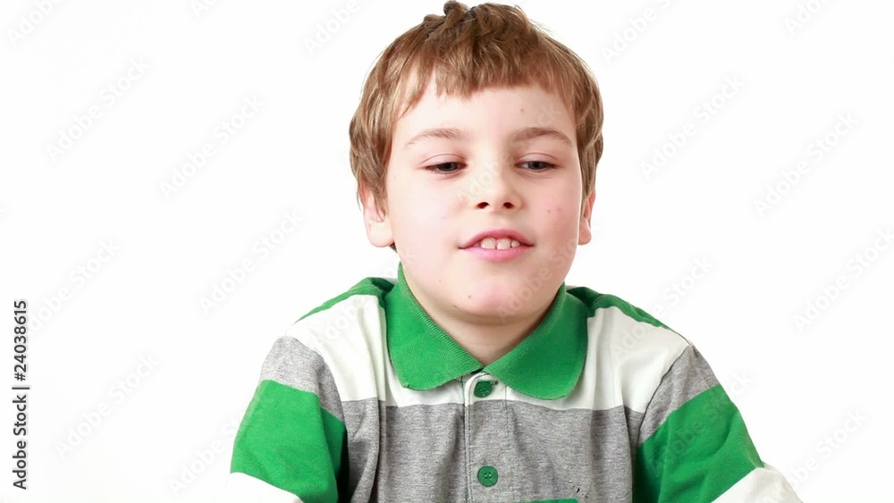 boy blows strongly in propeller, windmill it turns quickly boy blows strongly in propeller, windmill it turns quickly