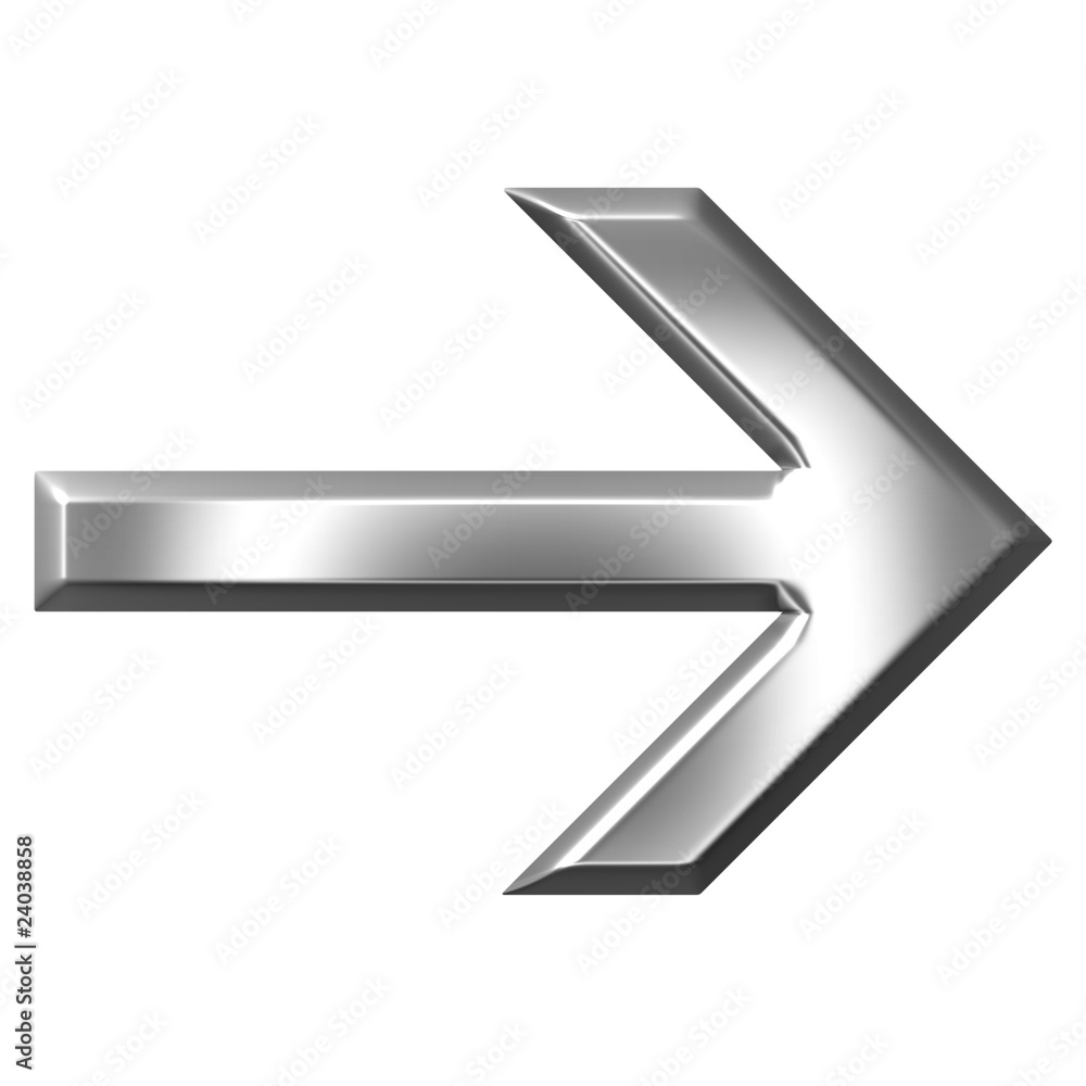 3D Silver Arrow 3D Silver Arrow