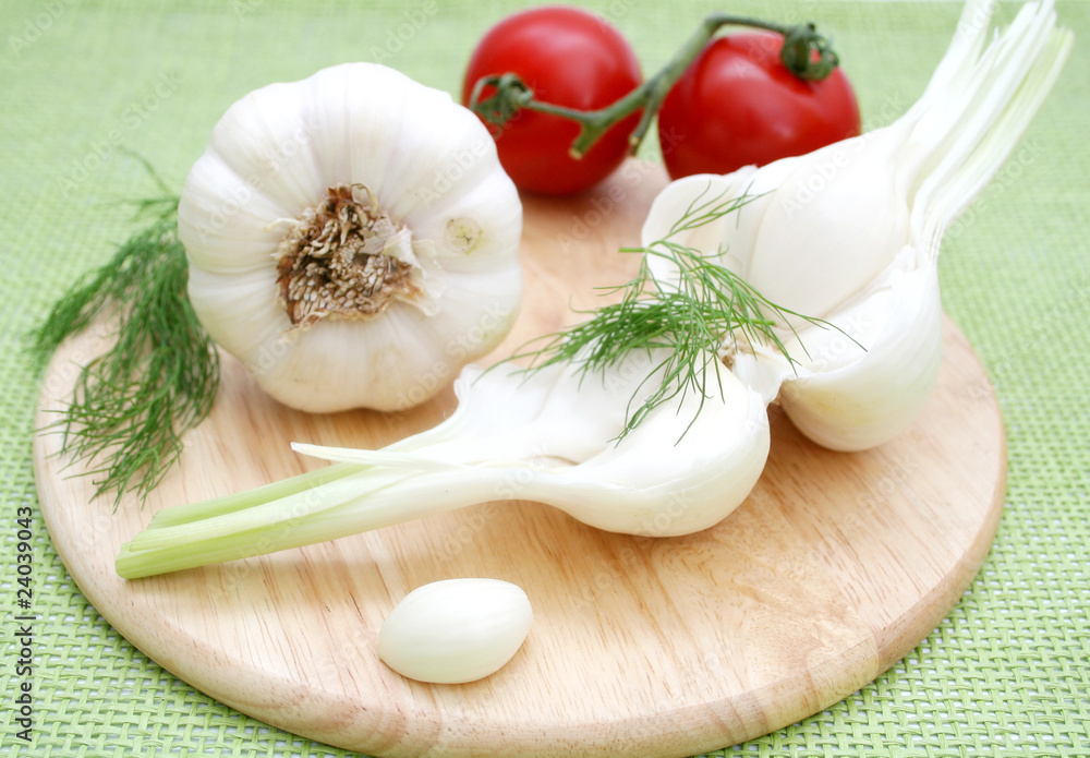 Frischer Knoblauch Frischer Knoblauch