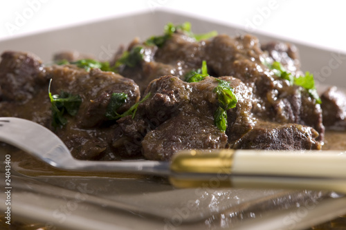 venison goulash with red wine photo