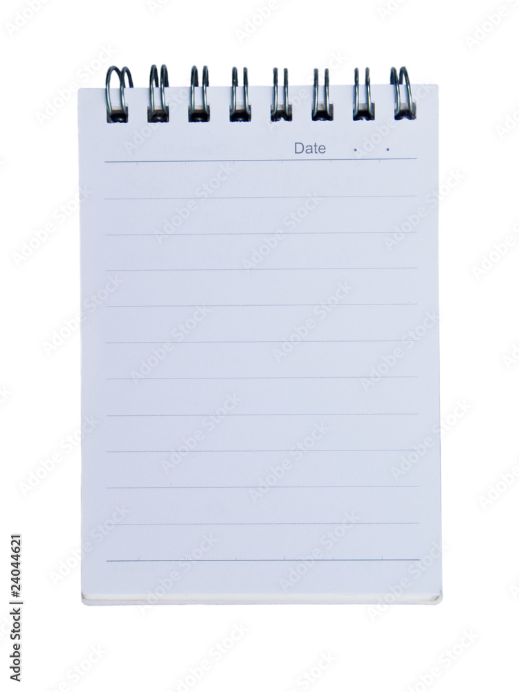 Spiral lined notebook Spiral lined notebook